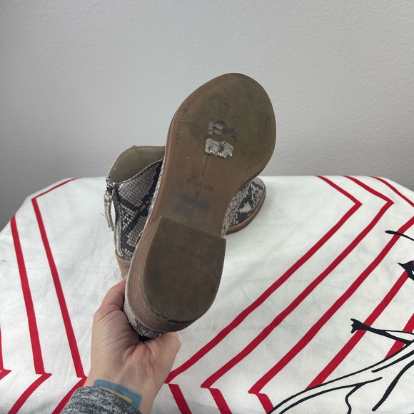 Dolce Vita Tavin Vegan Faux Leather Snake Booties 6.5 - Picture 7 of 7